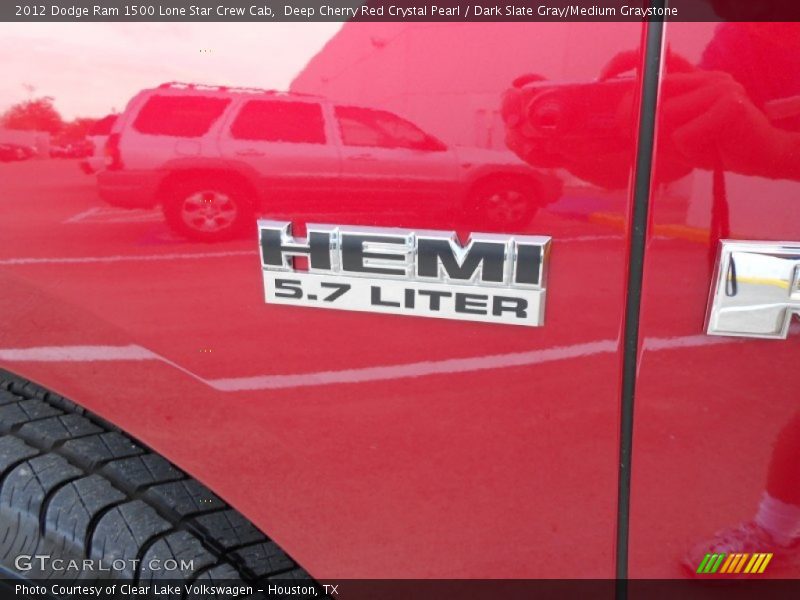 Deep Cherry Red Crystal Pearl / Dark Slate Gray/Medium Graystone 2012 Dodge Ram 1500 Lone Star Crew Cab