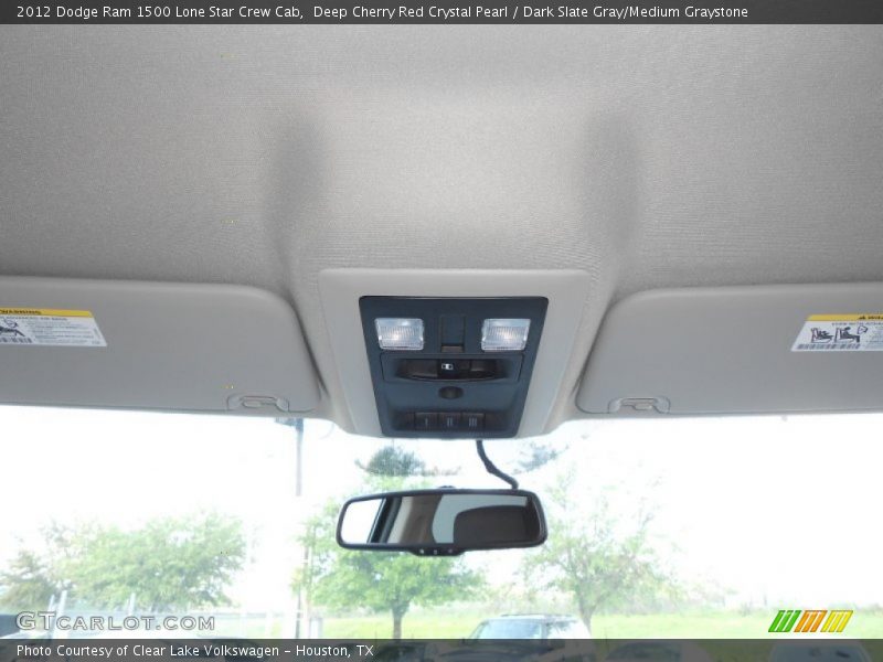Deep Cherry Red Crystal Pearl / Dark Slate Gray/Medium Graystone 2012 Dodge Ram 1500 Lone Star Crew Cab