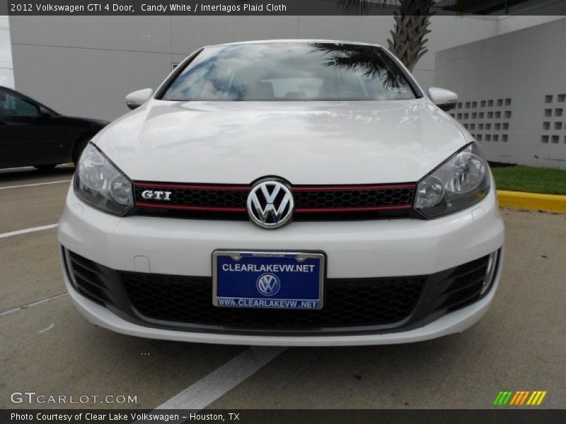 Candy White / Interlagos Plaid Cloth 2012 Volkswagen GTI 4 Door