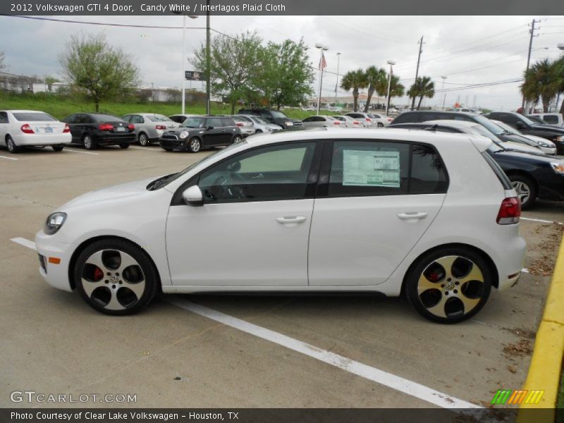 Candy White / Interlagos Plaid Cloth 2012 Volkswagen GTI 4 Door