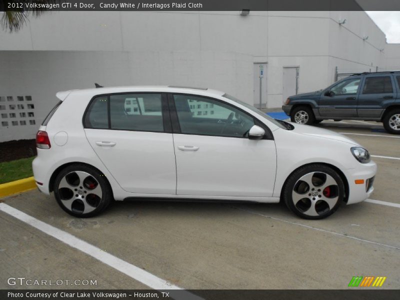 Candy White / Interlagos Plaid Cloth 2012 Volkswagen GTI 4 Door