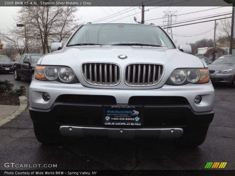 Titanium Silver Metallic / Grey 2005 BMW X5 4.4i