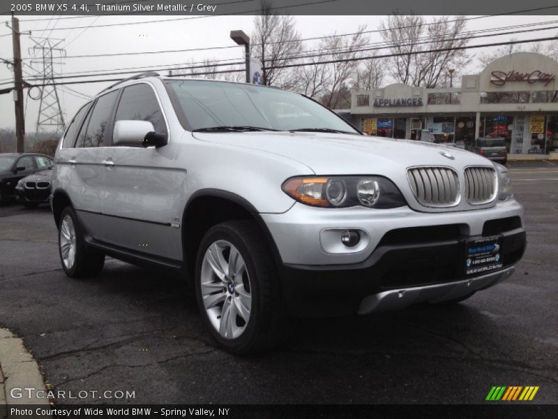 Titanium Silver Metallic / Grey 2005 BMW X5 4.4i