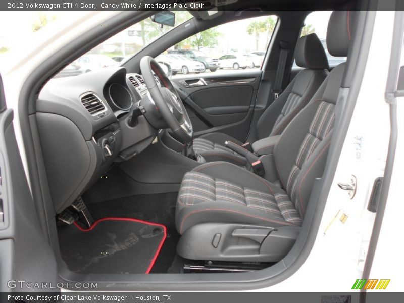 Candy White / Interlagos Plaid Cloth 2012 Volkswagen GTI 4 Door