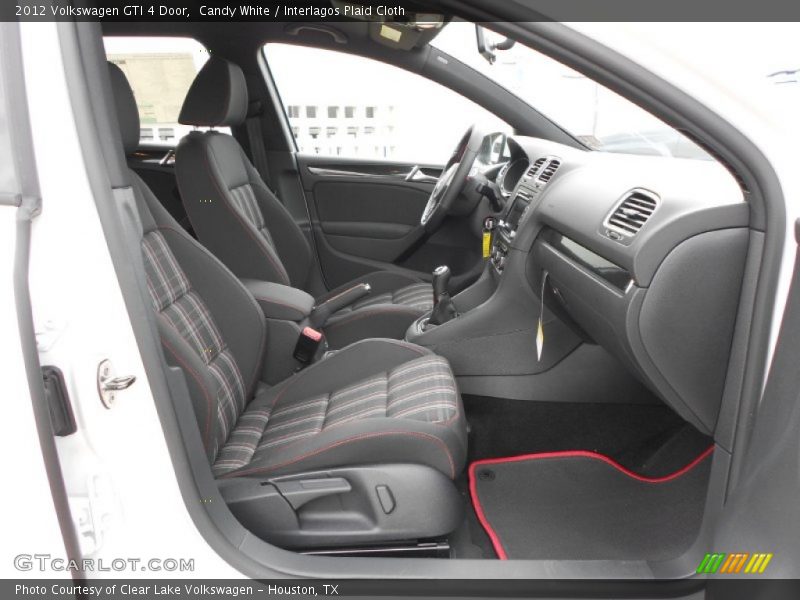 Candy White / Interlagos Plaid Cloth 2012 Volkswagen GTI 4 Door