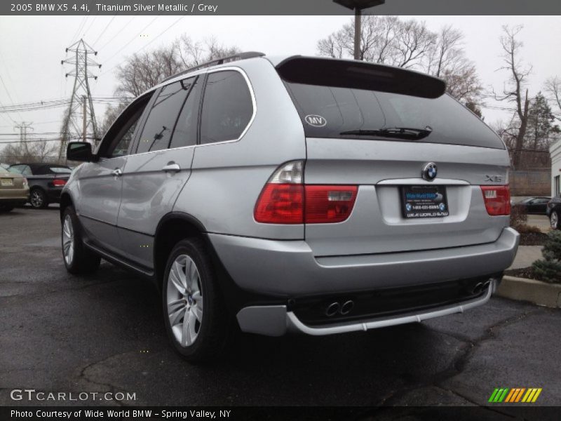 Titanium Silver Metallic / Grey 2005 BMW X5 4.4i