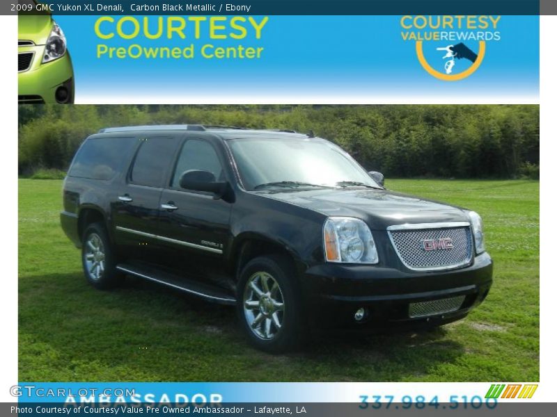 Carbon Black Metallic / Ebony 2009 GMC Yukon XL Denali