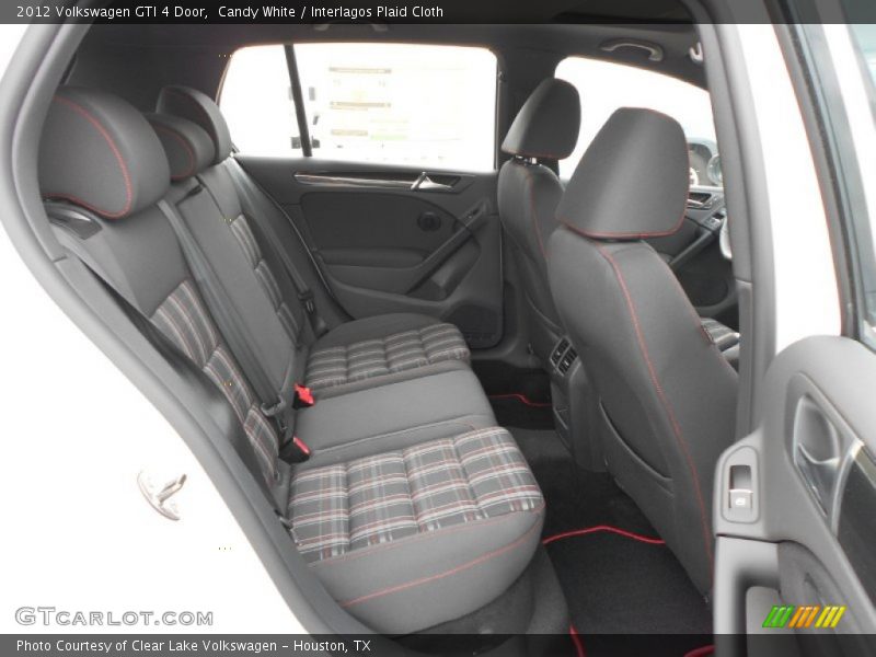 Candy White / Interlagos Plaid Cloth 2012 Volkswagen GTI 4 Door