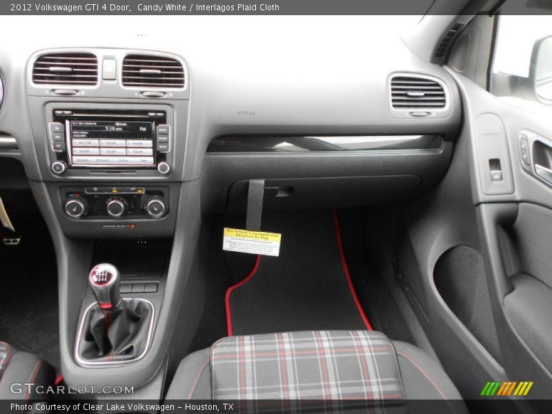 Candy White / Interlagos Plaid Cloth 2012 Volkswagen GTI 4 Door