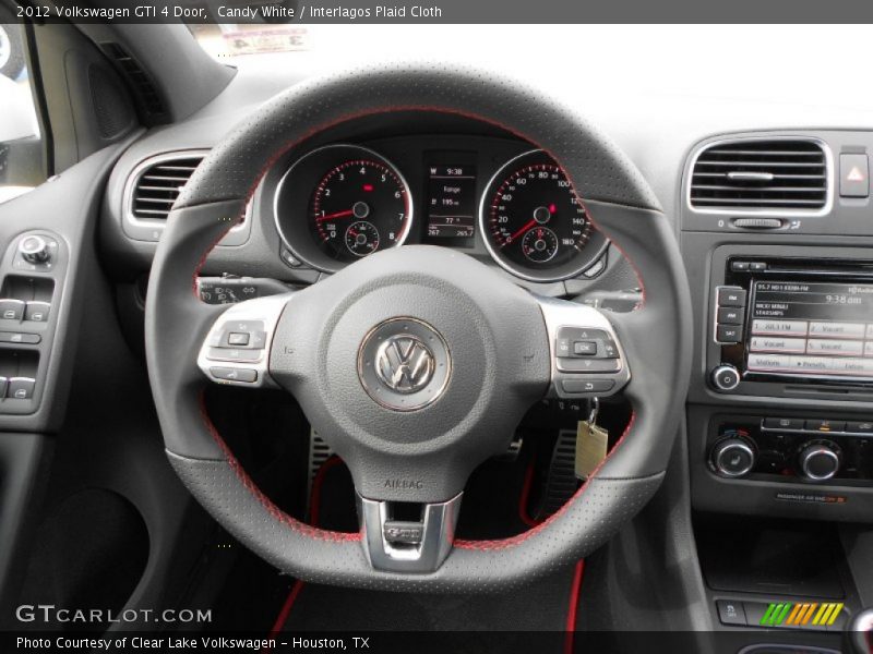 Candy White / Interlagos Plaid Cloth 2012 Volkswagen GTI 4 Door
