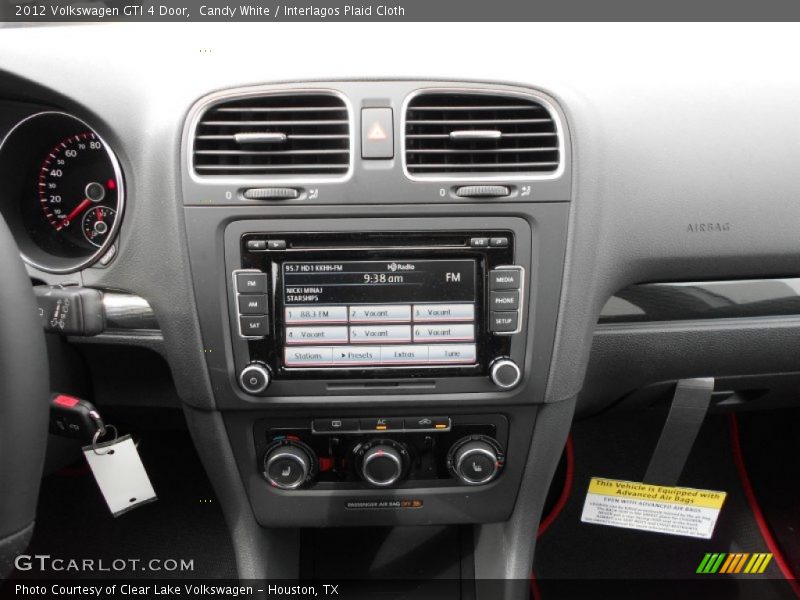Candy White / Interlagos Plaid Cloth 2012 Volkswagen GTI 4 Door