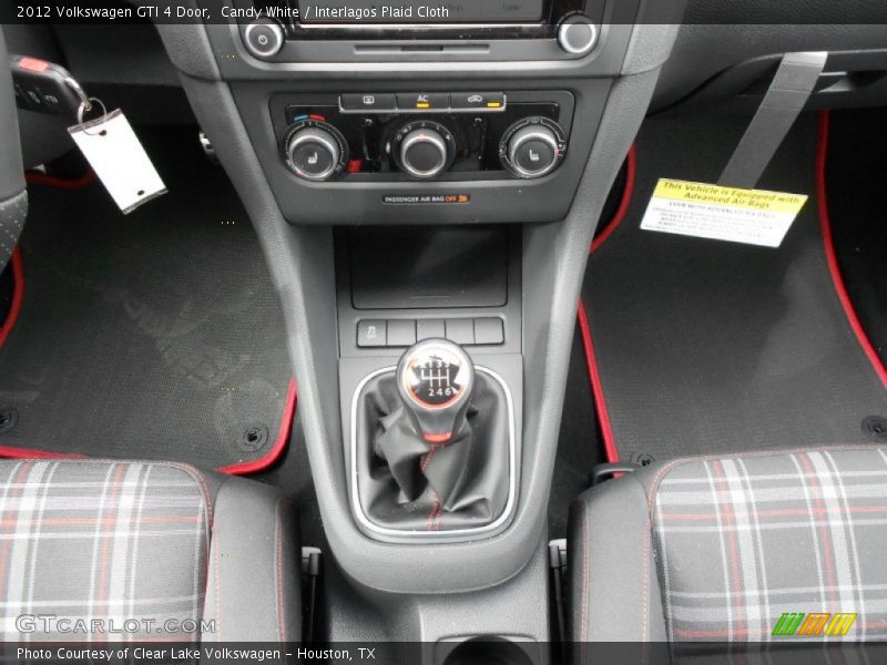 Candy White / Interlagos Plaid Cloth 2012 Volkswagen GTI 4 Door