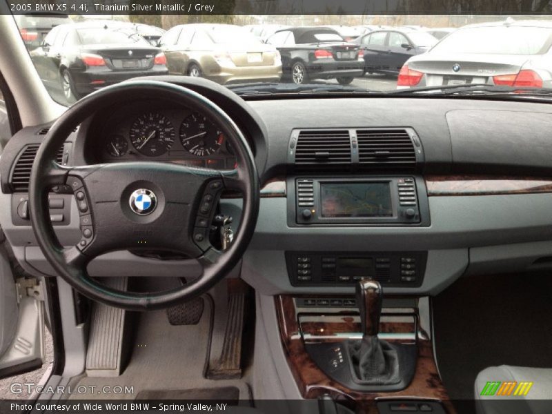 Titanium Silver Metallic / Grey 2005 BMW X5 4.4i