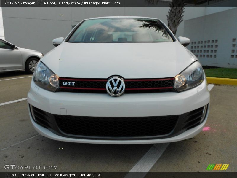 Candy White / Interlagos Plaid Cloth 2012 Volkswagen GTI 4 Door