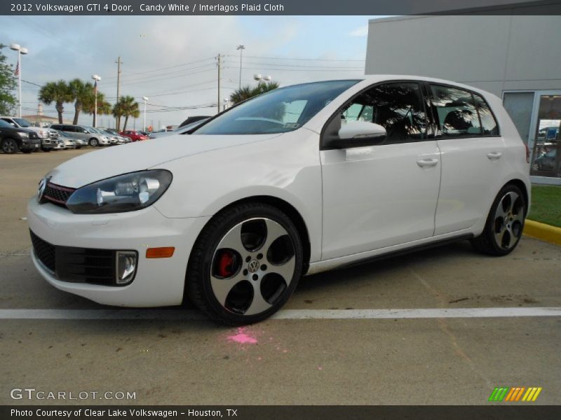 Candy White / Interlagos Plaid Cloth 2012 Volkswagen GTI 4 Door
