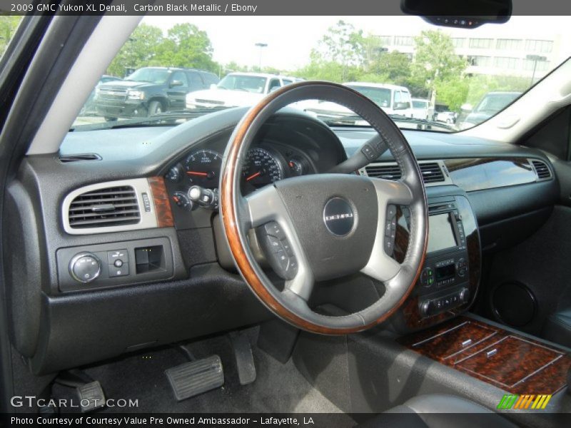 Carbon Black Metallic / Ebony 2009 GMC Yukon XL Denali