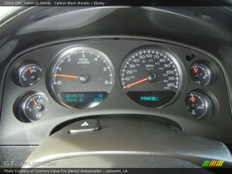 Carbon Black Metallic / Ebony 2009 GMC Yukon XL Denali