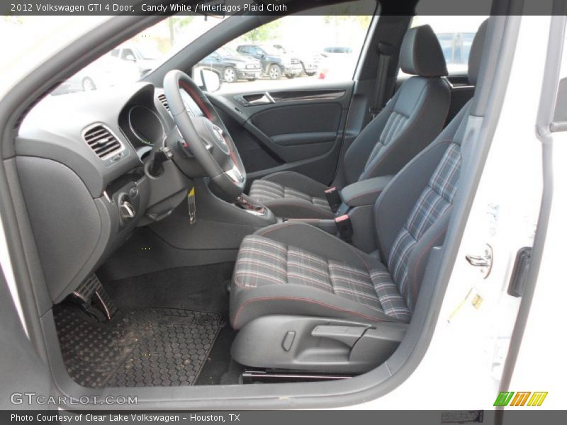 Candy White / Interlagos Plaid Cloth 2012 Volkswagen GTI 4 Door