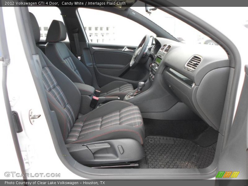 Candy White / Interlagos Plaid Cloth 2012 Volkswagen GTI 4 Door