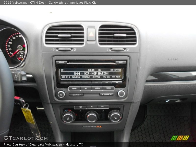 Candy White / Interlagos Plaid Cloth 2012 Volkswagen GTI 4 Door