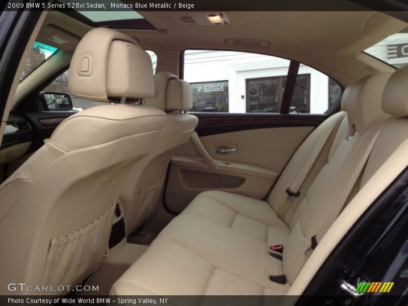 Monaco Blue Metallic / Beige 2009 BMW 5 Series 528xi Sedan