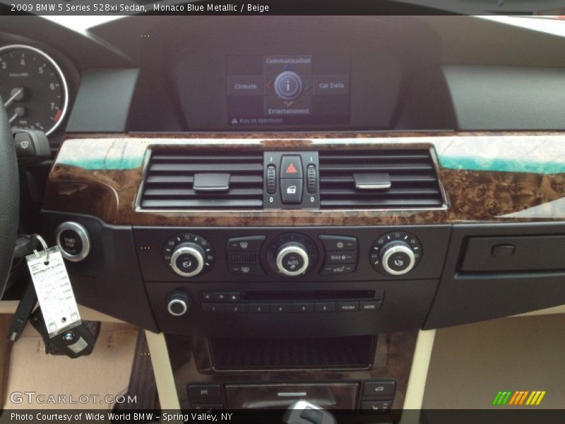 Monaco Blue Metallic / Beige 2009 BMW 5 Series 528xi Sedan