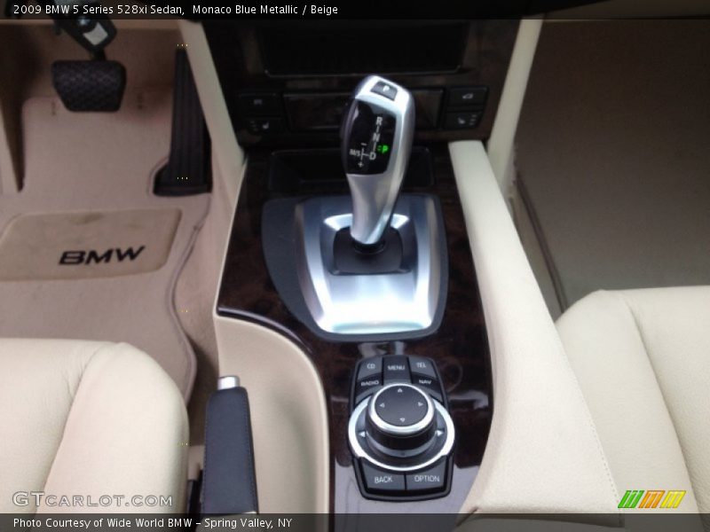 Monaco Blue Metallic / Beige 2009 BMW 5 Series 528xi Sedan