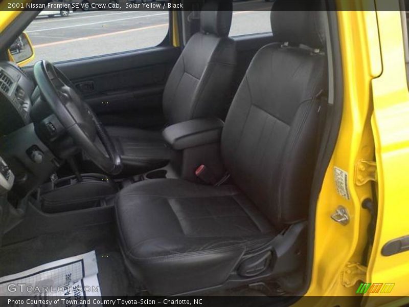  2001 Frontier SE V6 Crew Cab Black Interior