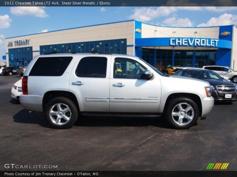 Sheer Silver Metallic / Ebony 2011 Chevrolet Tahoe LTZ 4x4