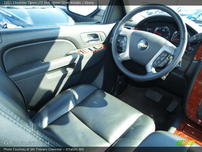 Sheer Silver Metallic / Ebony 2011 Chevrolet Tahoe LTZ 4x4