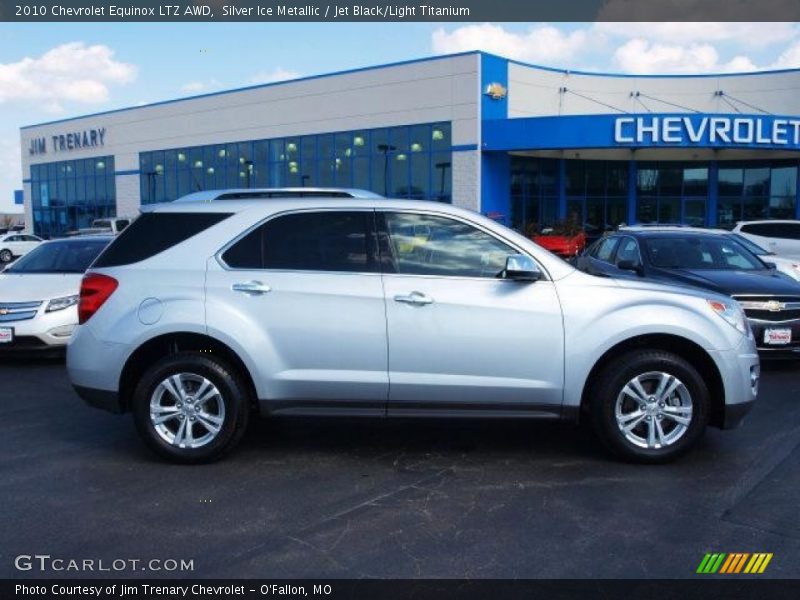 Silver Ice Metallic / Jet Black/Light Titanium 2010 Chevrolet Equinox LTZ AWD