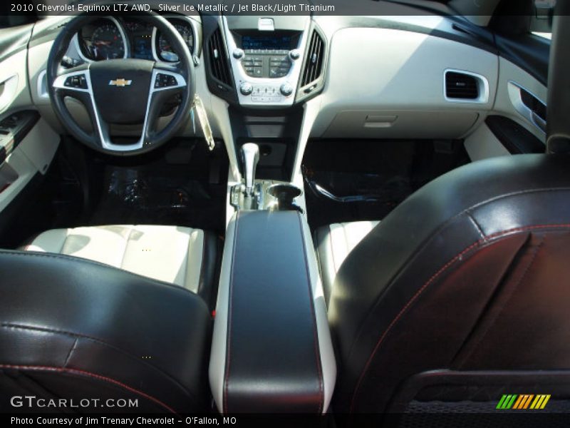 Silver Ice Metallic / Jet Black/Light Titanium 2010 Chevrolet Equinox LTZ AWD
