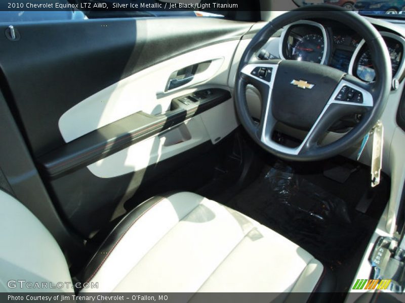 Silver Ice Metallic / Jet Black/Light Titanium 2010 Chevrolet Equinox LTZ AWD