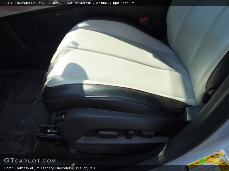 Silver Ice Metallic / Jet Black/Light Titanium 2010 Chevrolet Equinox LTZ AWD
