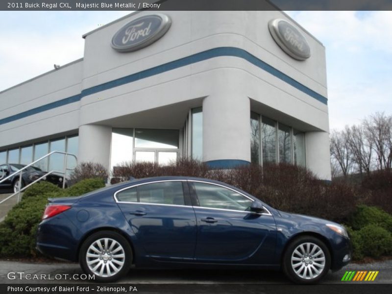 Majestic Blue Metallic / Ebony 2011 Buick Regal CXL