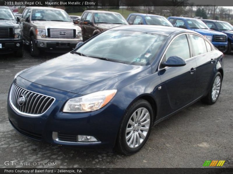 Majestic Blue Metallic / Ebony 2011 Buick Regal CXL