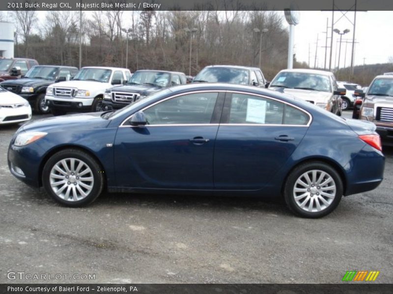 Majestic Blue Metallic / Ebony 2011 Buick Regal CXL