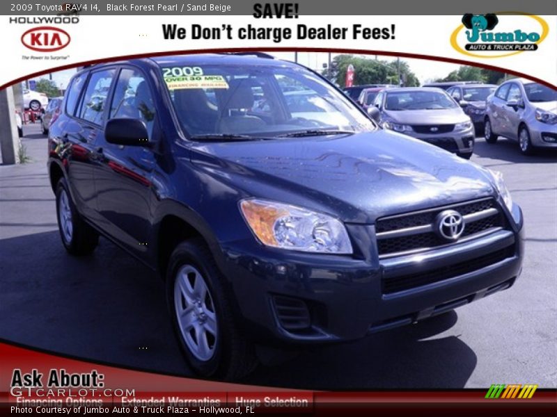 Black Forest Pearl / Sand Beige 2009 Toyota RAV4 I4