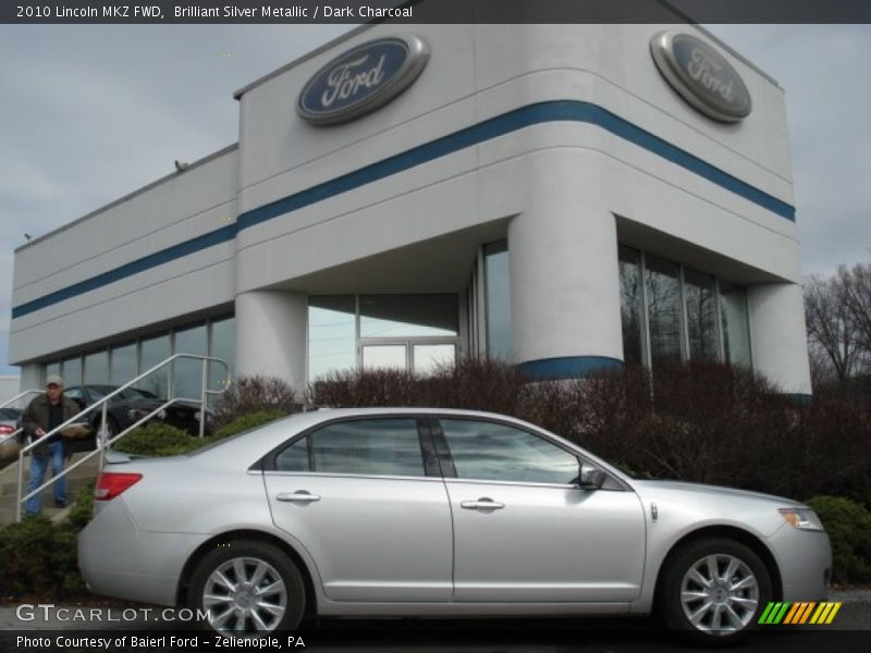 Brilliant Silver Metallic / Dark Charcoal 2010 Lincoln MKZ FWD