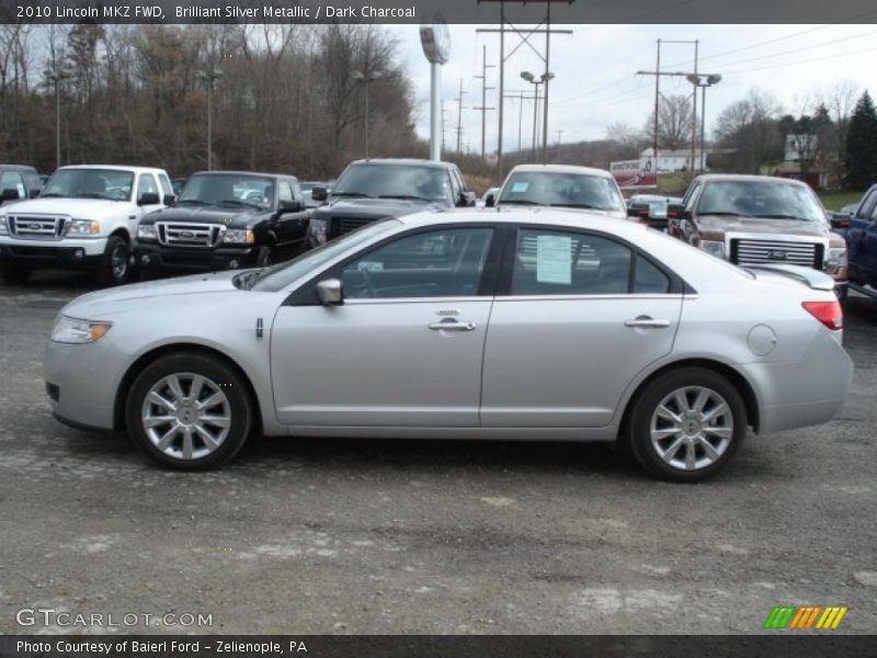 Brilliant Silver Metallic / Dark Charcoal 2010 Lincoln MKZ FWD