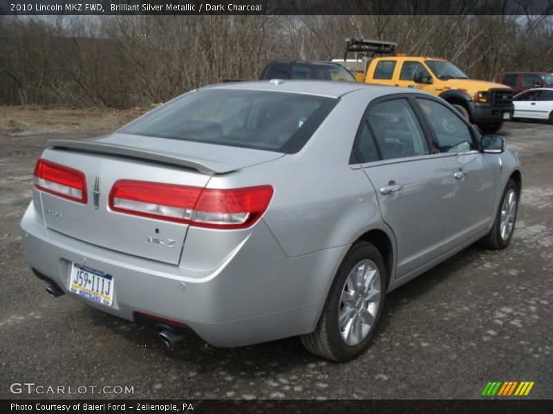 Brilliant Silver Metallic / Dark Charcoal 2010 Lincoln MKZ FWD