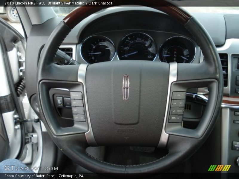Brilliant Silver Metallic / Dark Charcoal 2010 Lincoln MKZ FWD