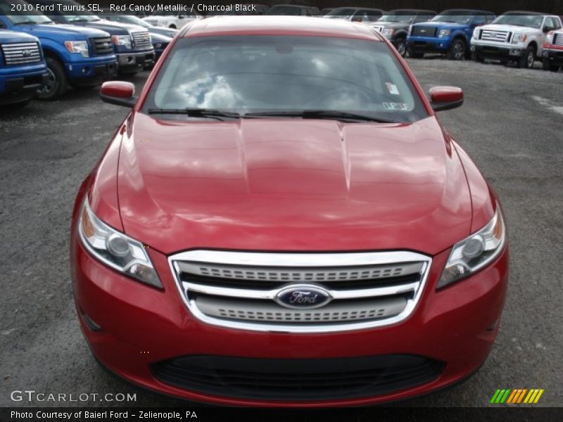 Red Candy Metallic / Charcoal Black 2010 Ford Taurus SEL