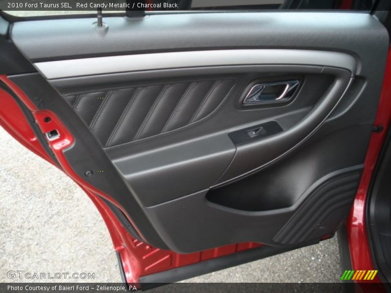Red Candy Metallic / Charcoal Black 2010 Ford Taurus SEL