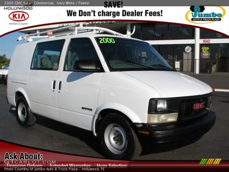 Ivory White / Pewter 2000 GMC Safari Commercial