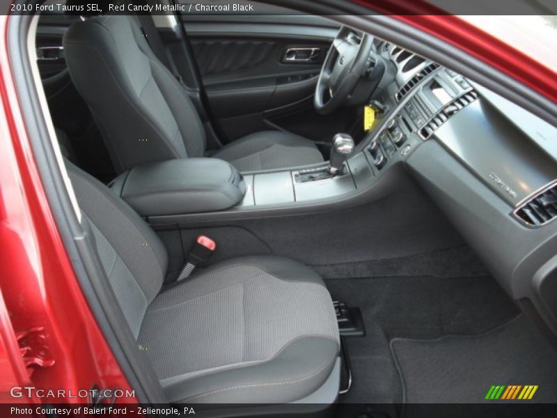 Red Candy Metallic / Charcoal Black 2010 Ford Taurus SEL