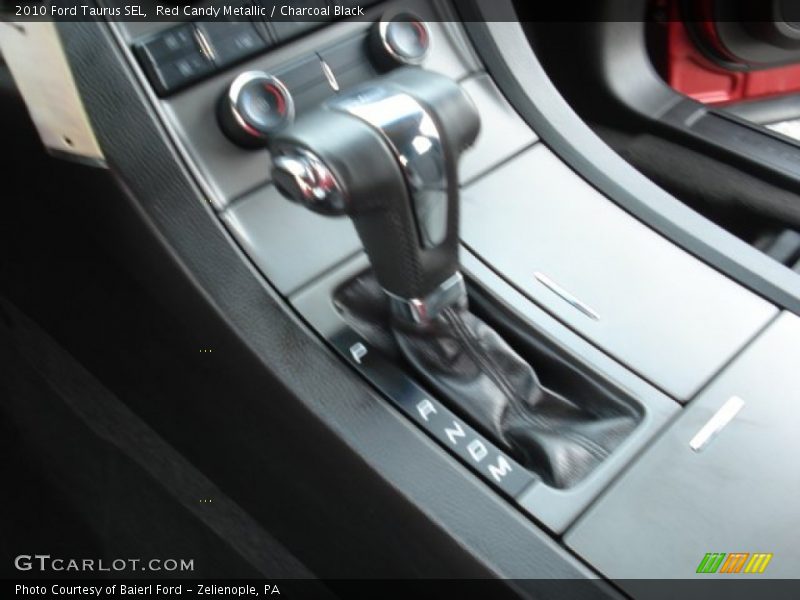 Red Candy Metallic / Charcoal Black 2010 Ford Taurus SEL