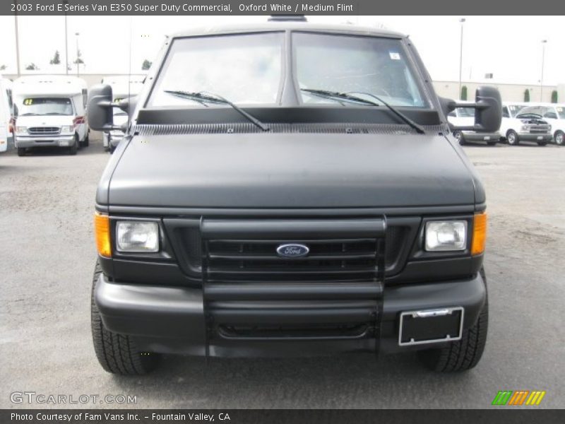 Oxford White / Medium Flint 2003 Ford E Series Van E350 Super Duty Commercial