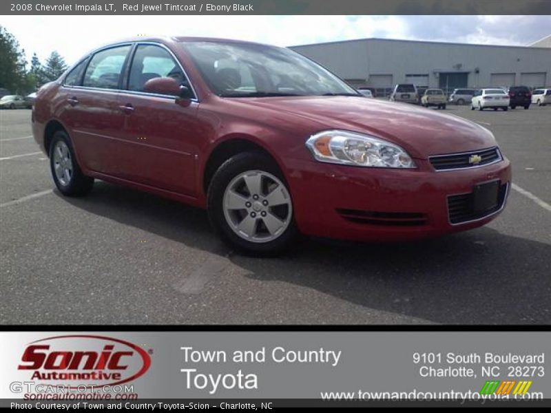 Red Jewel Tintcoat / Ebony Black 2008 Chevrolet Impala LT