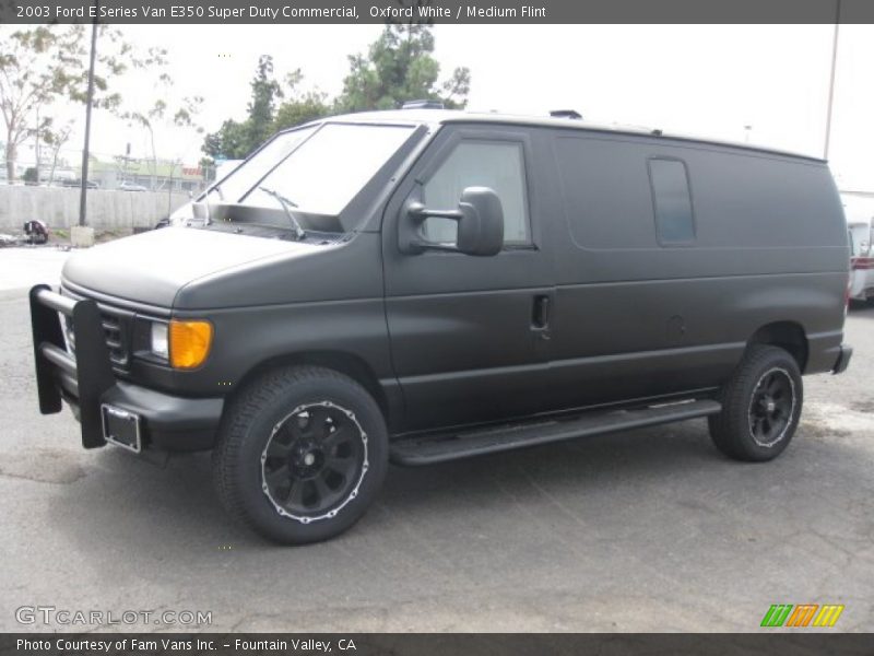 Oxford White / Medium Flint 2003 Ford E Series Van E350 Super Duty Commercial